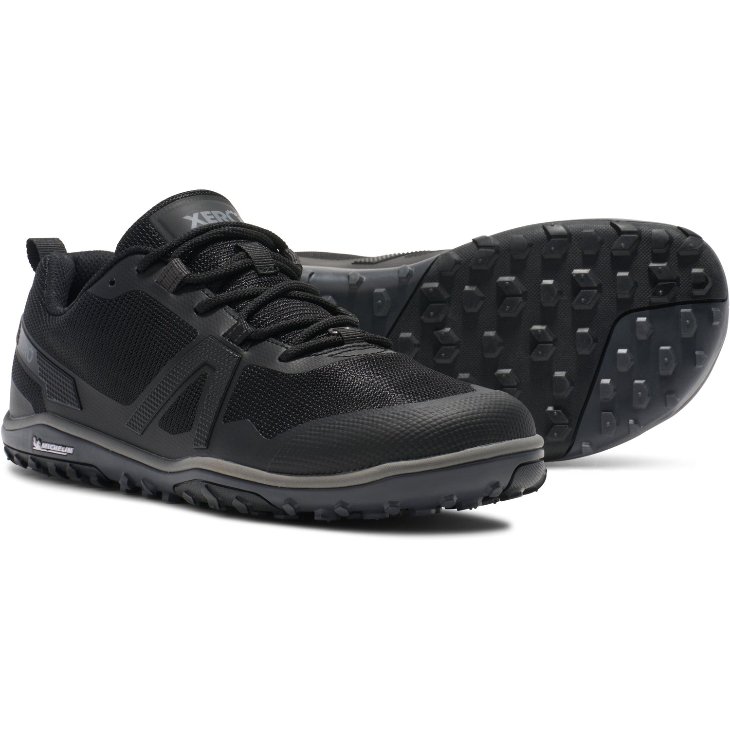 Xero Shoes - Scrambler Low EV - Men Black / Steel Gray - Deportivas minimalistas de Trail para alto rendimiento-Xero Shoes-Cacles Barefoot-Tienda de calzado barefoot respetuoso minimalista