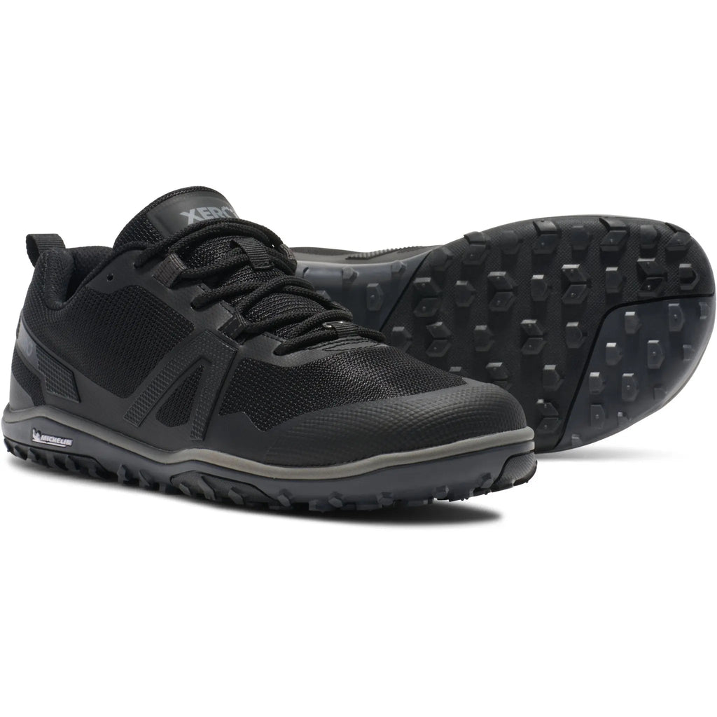 Xero Shoes - Scrambler Low EV - Men Black / Steel Gray - Deportivas minimalistas de Trail para alto rendimiento negras para hombre
