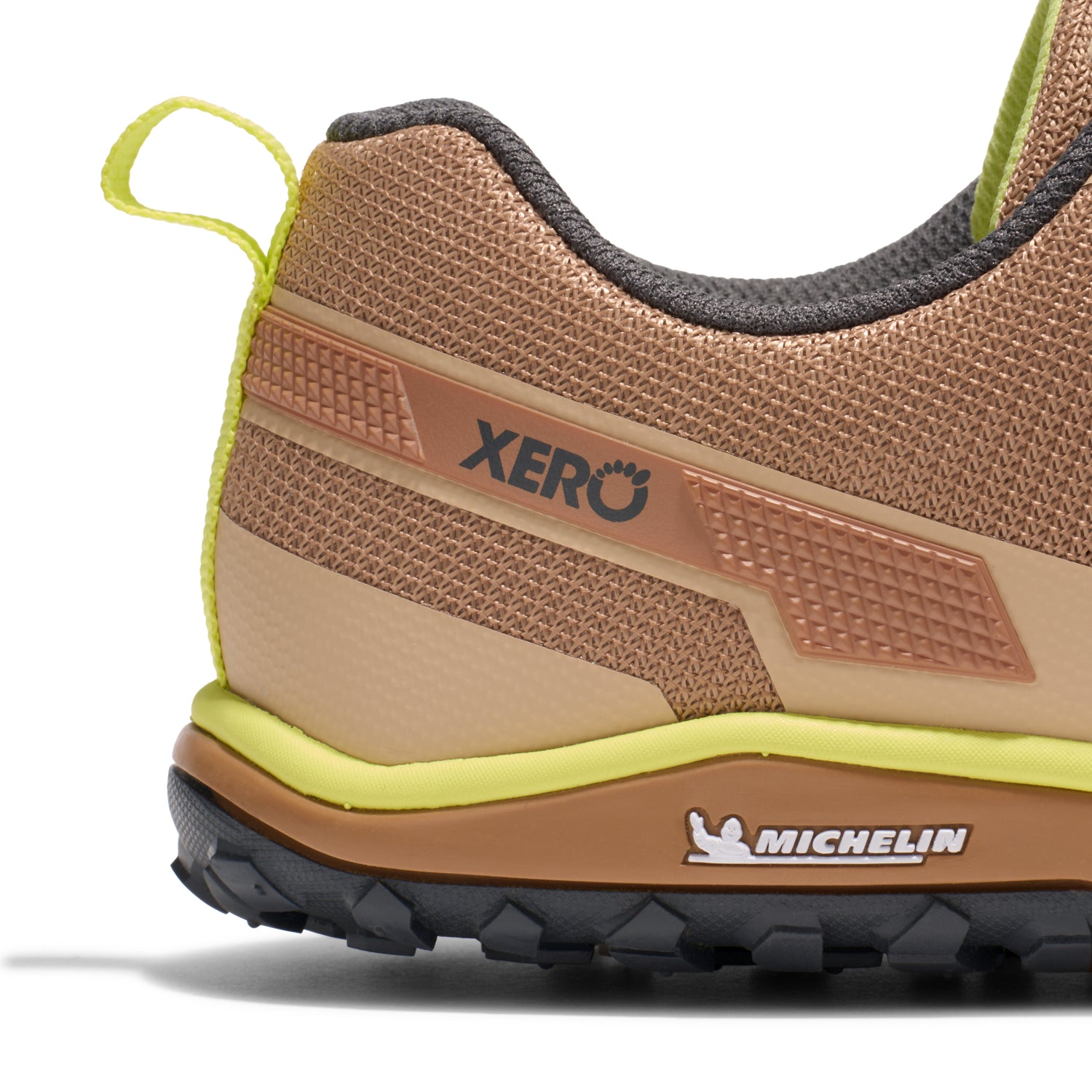 Xero Shoes - Scrambler Low EV - Men Dark Irish Cream / Sunny Lime - Deportivas minimalistas de Trail para alto rendimiento-Xero Shoes-Cacles Barefoot-Tienda de calzado barefoot respetuoso minimalista