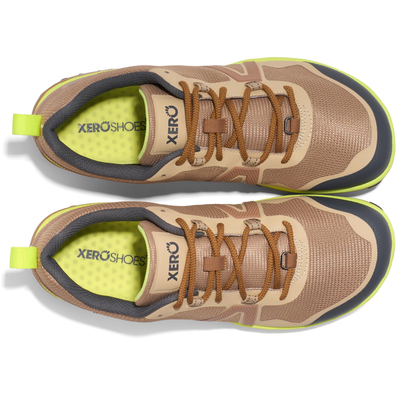 Xero Shoes - Scrambler Low EV - Men Dark Irish Cream / Sunny Lime - Deportivas minimalistas de Trail para alto rendimiento-Xero Shoes-Cacles Barefoot-Tienda de calzado barefoot respetuoso minimalista