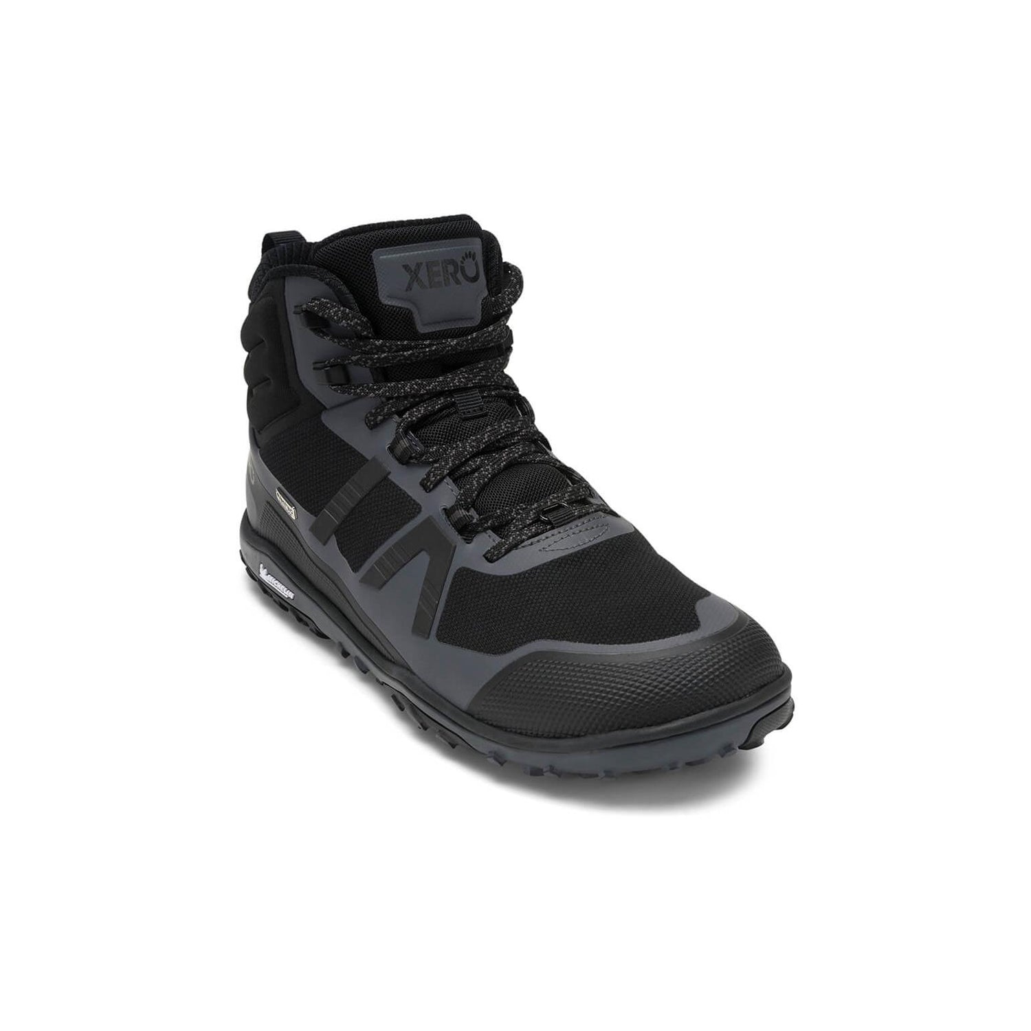 Xero Shoes - Scrambler Mid II WP - Men black-asphalt - Bota de Trekking Barefoot Impermeable y Ultraligera-Xero Shoes-Cacles Barefoot-Tienda de calzado barefoot respetuoso minimalista