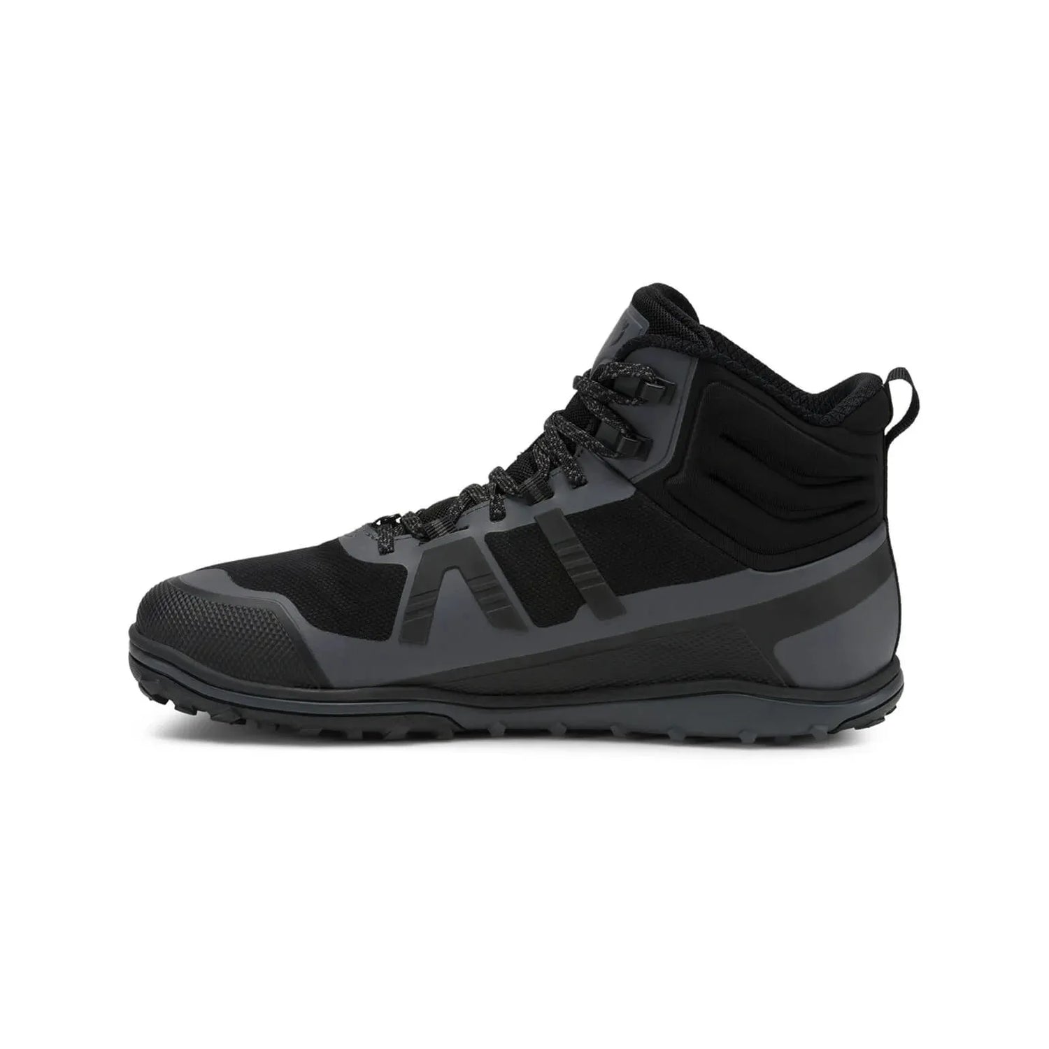 Xero Shoes - Scrambler Mid II WP - Men black-asphalt - Bota de Trekking Barefoot Impermeable y Ultraligera-Xero Shoes-Cacles Barefoot-Tienda de calzado barefoot respetuoso minimalista
