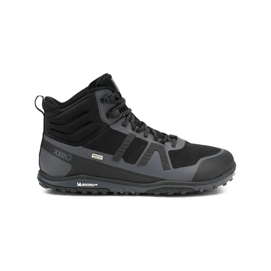 Xero Shoes - Scrambler Mid II WP - Men black-asphalt - Bota de Trekking Barefoot Impermeable y Ultraligera-Xero Shoes-Cacles Barefoot-Tienda de calzado barefoot respetuoso minimalista