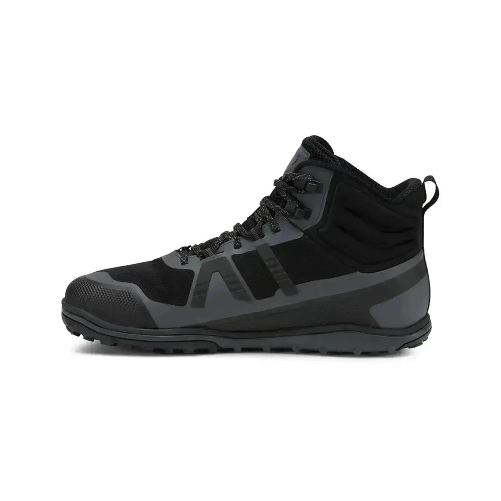 Xero Shoes - Scrambler Mid II WP - Men black-asphalt - Bota de Trekking Barefoot Impermeable y Ultraligera negras para hombre