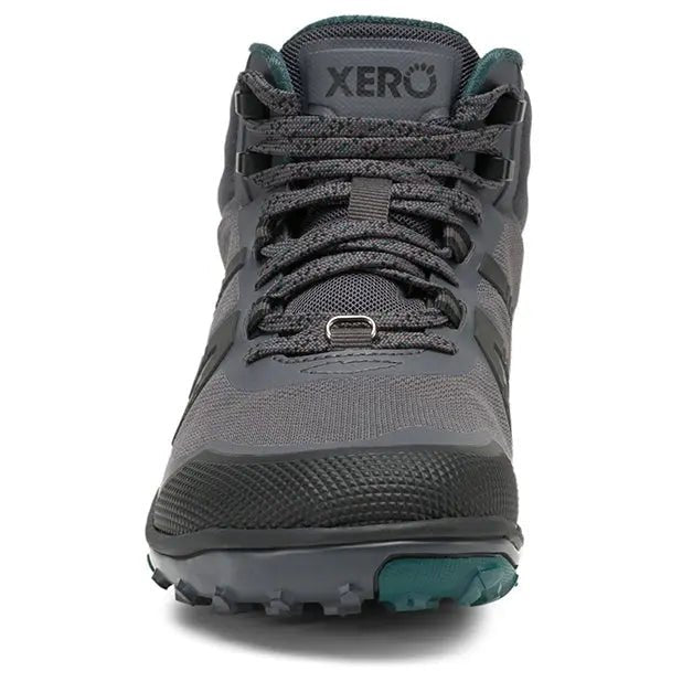 Xero Shoes - Scrambler Mid II WP - Women asphalt-sea-moss - Bota de Trekking Barefoot Impermeable y Ultraligera