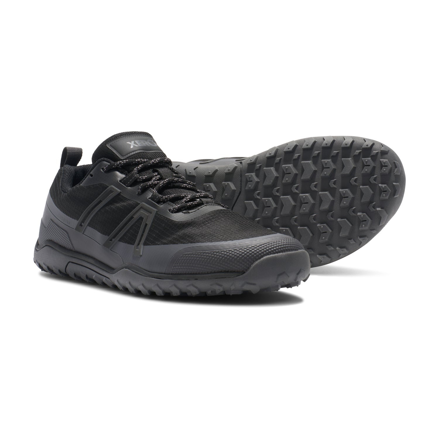 Xero Shoes - Scrambler Trail Low WP - Men Black / Asphalt - Deportivas Barefoot Impermeables para Hiking-Xero Shoes-Cacles Barefoot-Tienda de calzado barefoot respetuoso minimalista