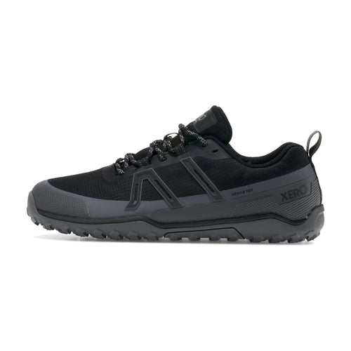 Xero Shoes - Scrambler Trail Low WP - Men Black / Asphalt - Deportivas Barefoot Impermeables para Hiking negras para hombre