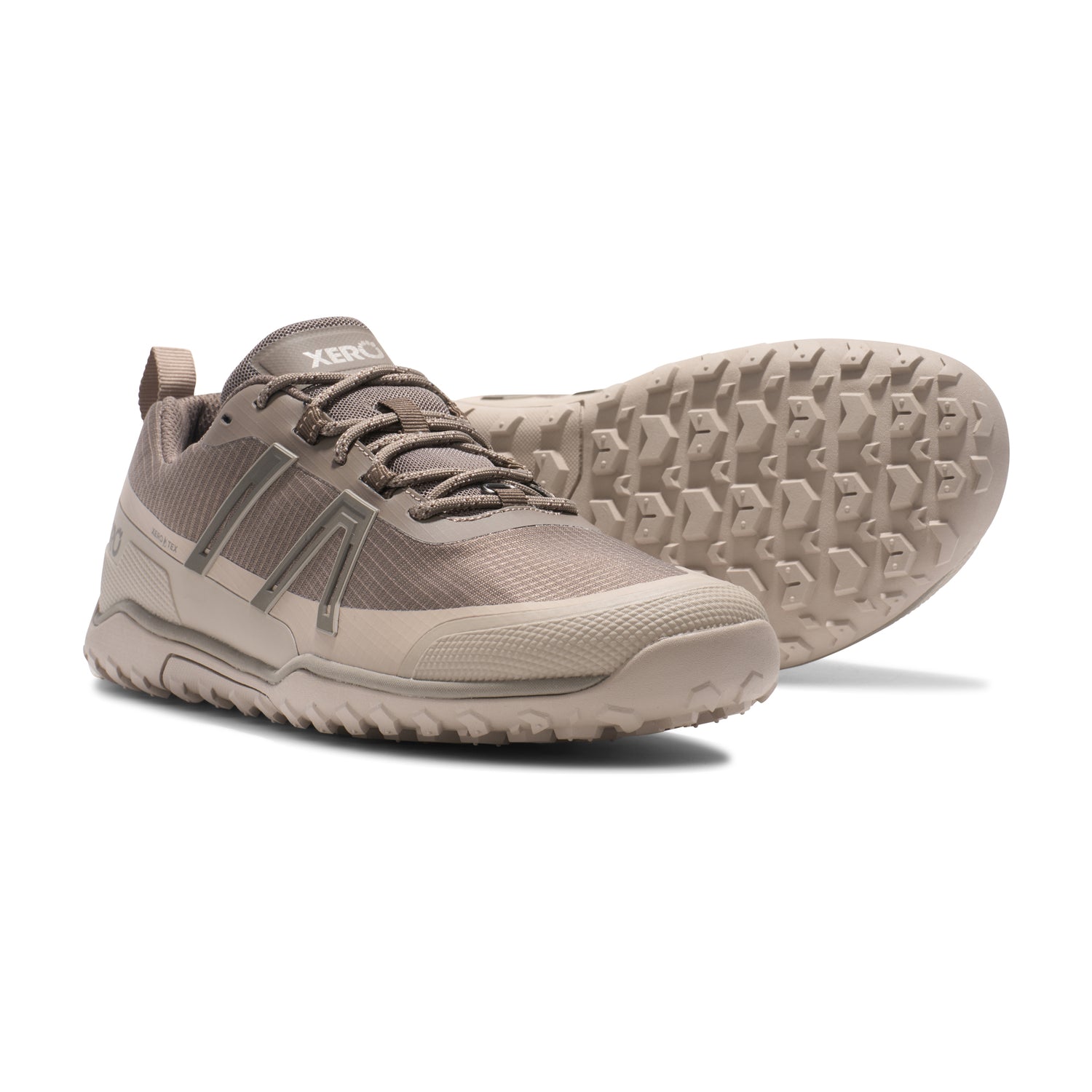 Xero Shoes - Scrambler Trail Low WP - Men Morel / Pure Cashmere - Deportivas Barefoot Impermeables para Hiking-Xero Shoes-Cacles Barefoot-Tienda de calzado barefoot respetuoso minimalista