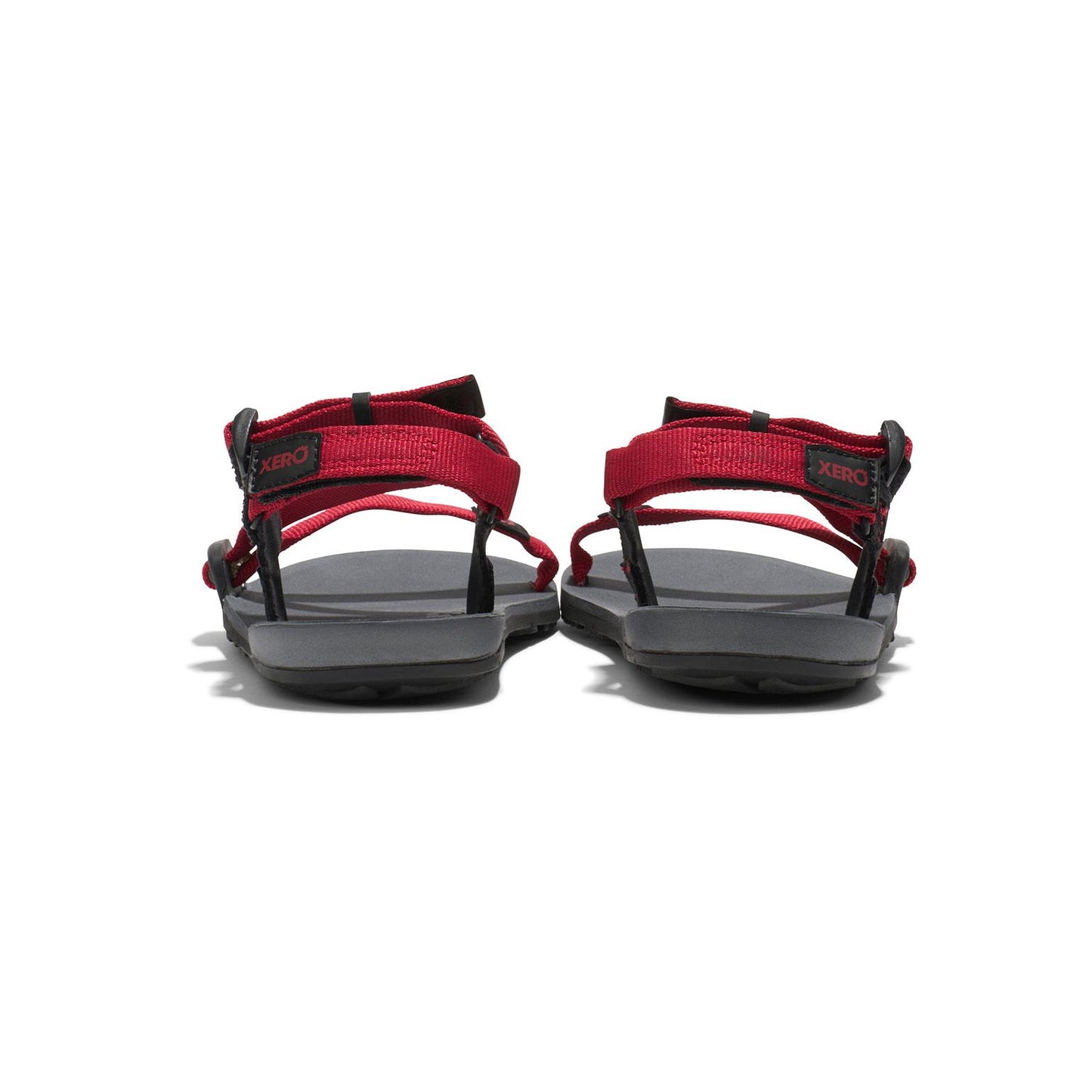 Xero Shoes - Z-Trail - Big Kids charcoal-red-pepper - Sandalias Barefoot para Trail, Hiking y Recuperación