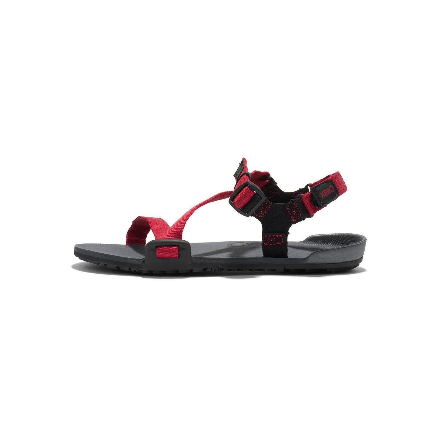 Xero Shoes - Z-Trail - Big Kids charcoal-red-pepper - Sandalias Barefoot para Trail, Hiking y Recuperación