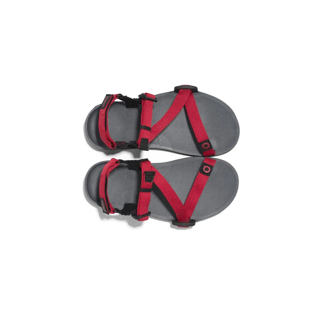 Xero Shoes - Z-Trail - Big Kids charcoal-red-pepper - Sandalias Barefoot para Trail, Hiking y Recuperación