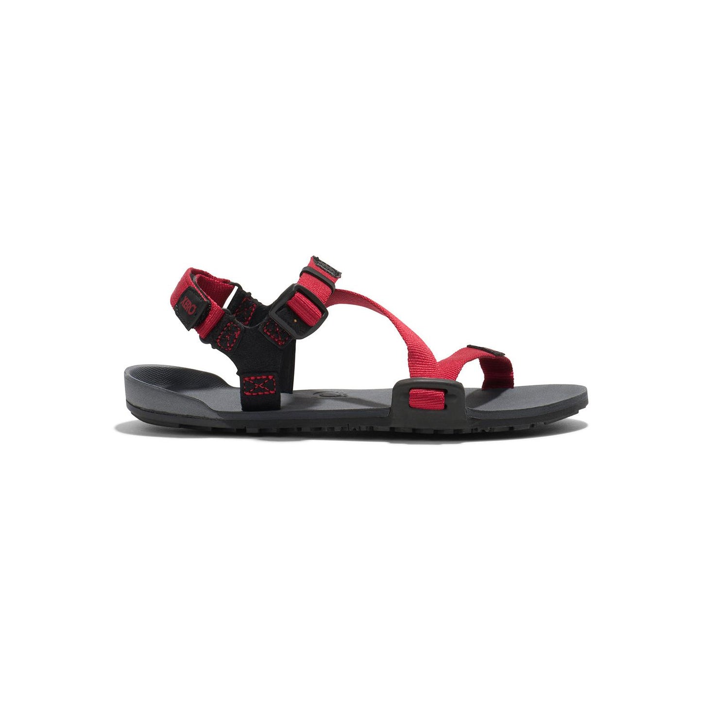Xero Shoes - Z-Trail - Big Kids charcoal-red-pepper - Sandalias Barefoot para Trail, Hiking y Recuperación