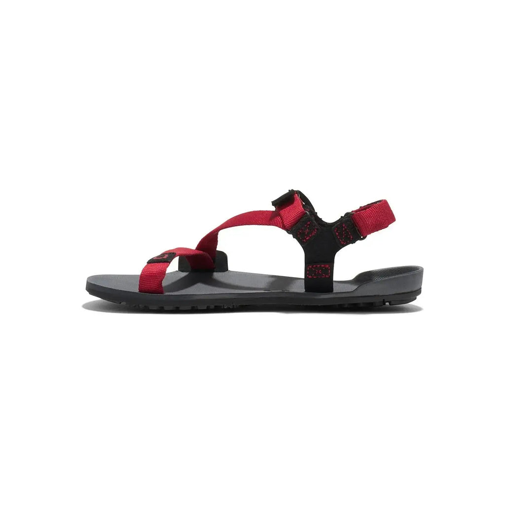 Xero Shoes - Z-Trail - Big Kids charcoal-red-pepper - Sandalias Barefoot para Trail, Hiking y Recuperación rojas para niños