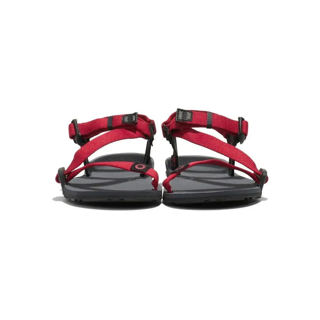 Xero Shoes - Z-Trail - Big Kids charcoal-red-pepper - Sandalias Barefoot para Trail, Hiking y Recuperación rojas para niños