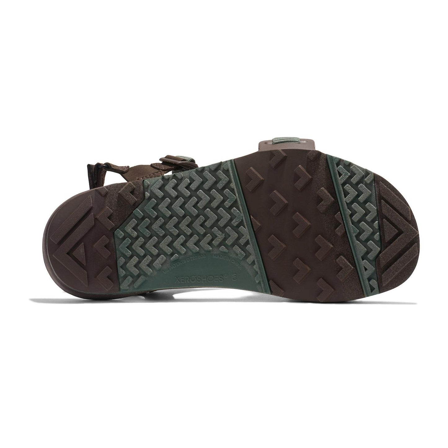 Xero Shoes - Z-Trail EV - Men Dark Forest / Java Brown - Sandalias Barefoot para Trail, Hiking y Recuperación