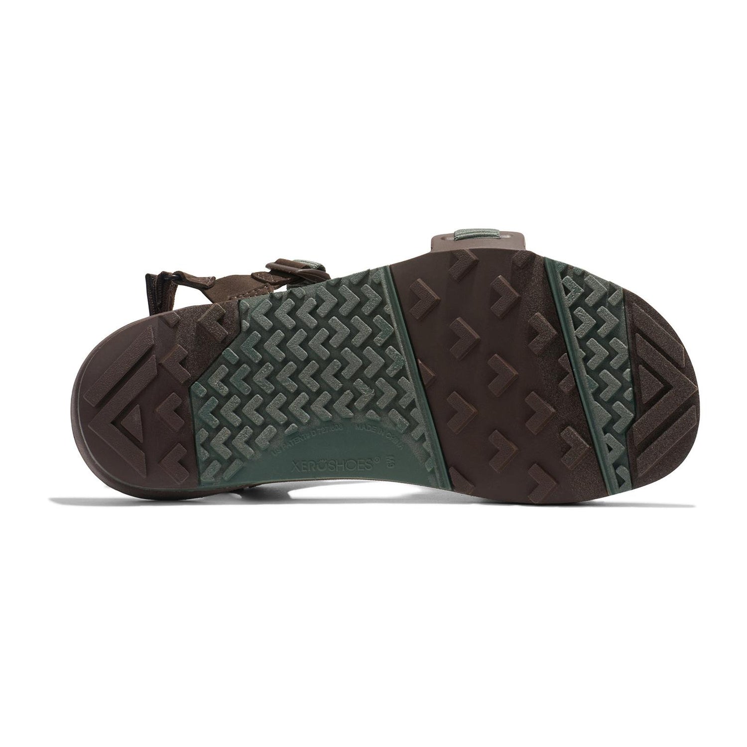 Xero Shoes - Z-Trail EV - Men Dark Forest / Java Brown - Sandalias Barefoot para Trail, Hiking y Recuperación