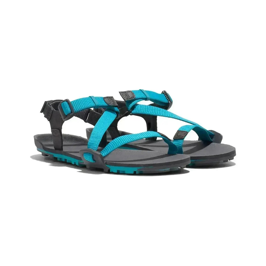 Xero Shoes - Z-Trail EV - Femme Bleu Lac / Asphalte - Sandales Barefoot pour Trail, Randonnée et Récupération