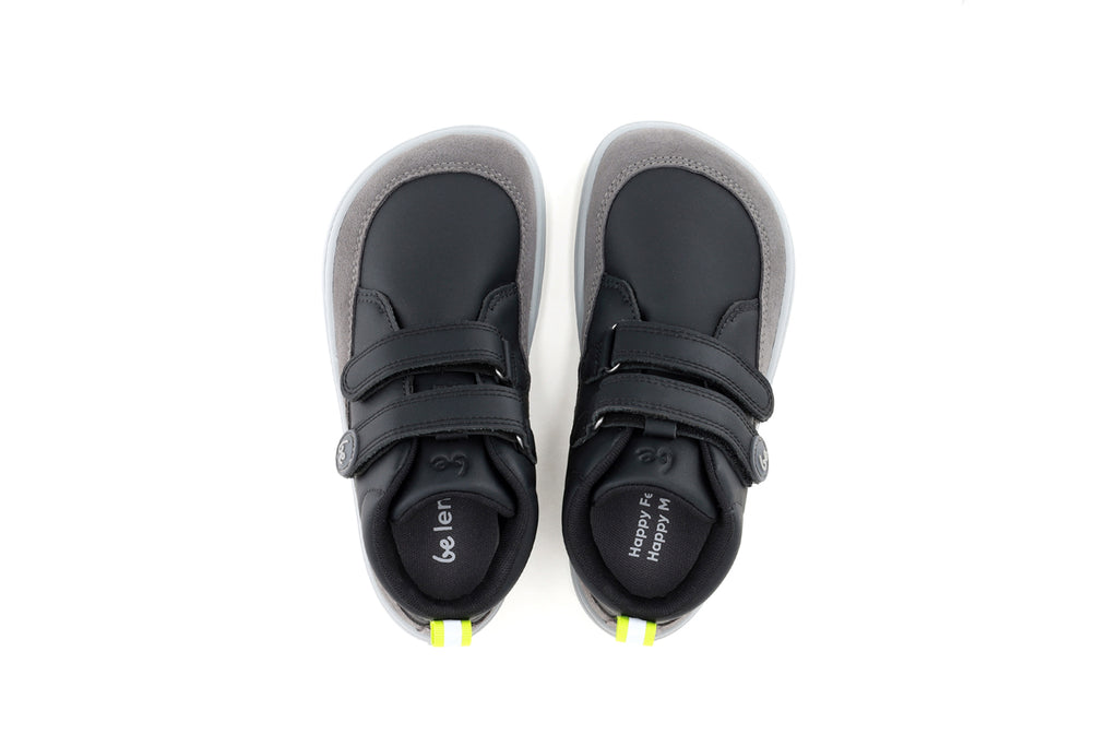 Zapatos para niño barefoot Be Lenka Elio Kids - Black & Grey