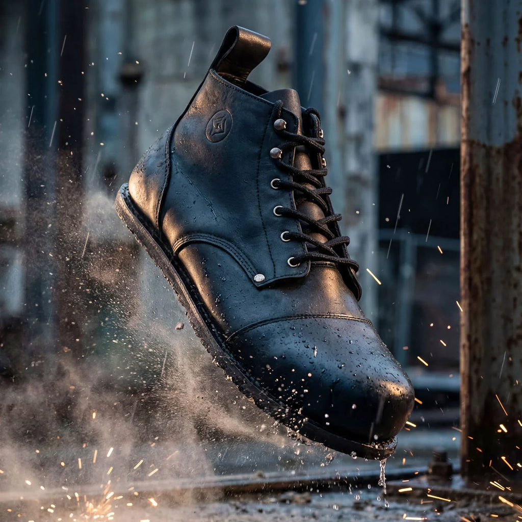 Gaucho Ninja Carpenter X-Wide Black - Botines barefoot de seguridad negros
