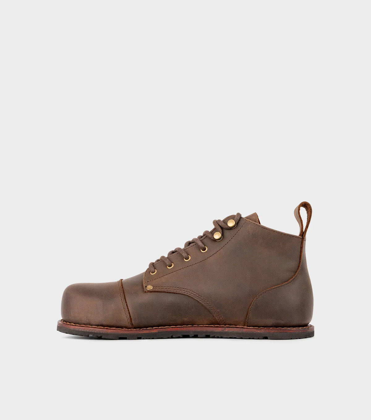 Gaucho Ninja Carpenter X-Wide Crazy Horse Brown - Botines barefoot de seguridad marrones