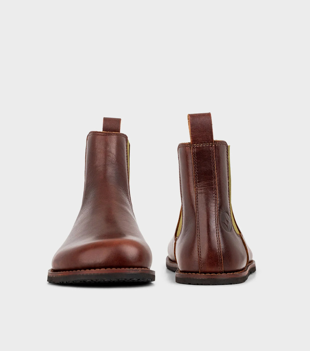 Gaucho Ninja Campo Goodyear Welted X-Wide Tobacco Brown - Botines Chelsea barefoot unisex de fabricación artesanal premium marrones