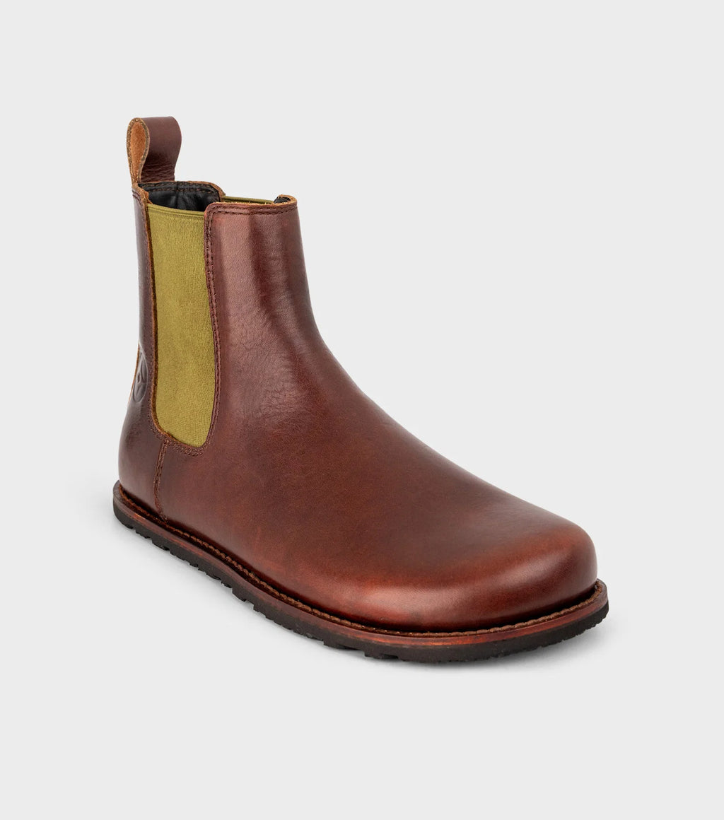 Gaucho Ninja Campo Goodyear Welted X-Wide Tobacco Brown - Botines Chelsea barefoot unisex de fabricación artesanal premium marrones