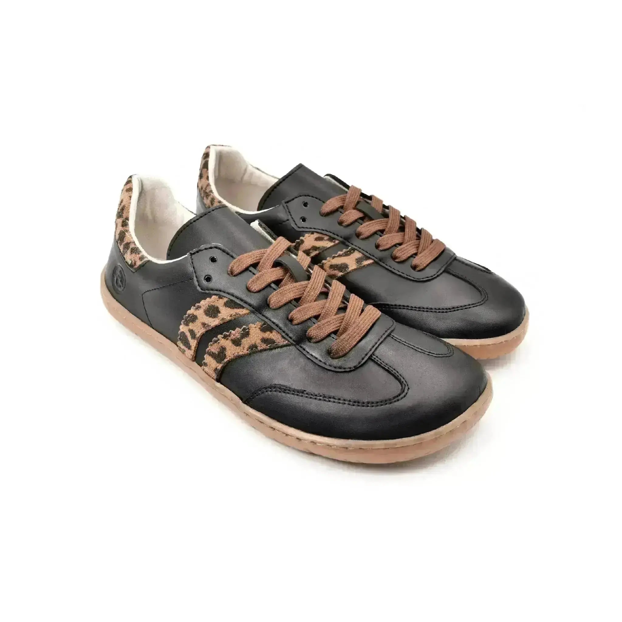 Coqueflex - léopard noir - Chaussures barefoot léopard