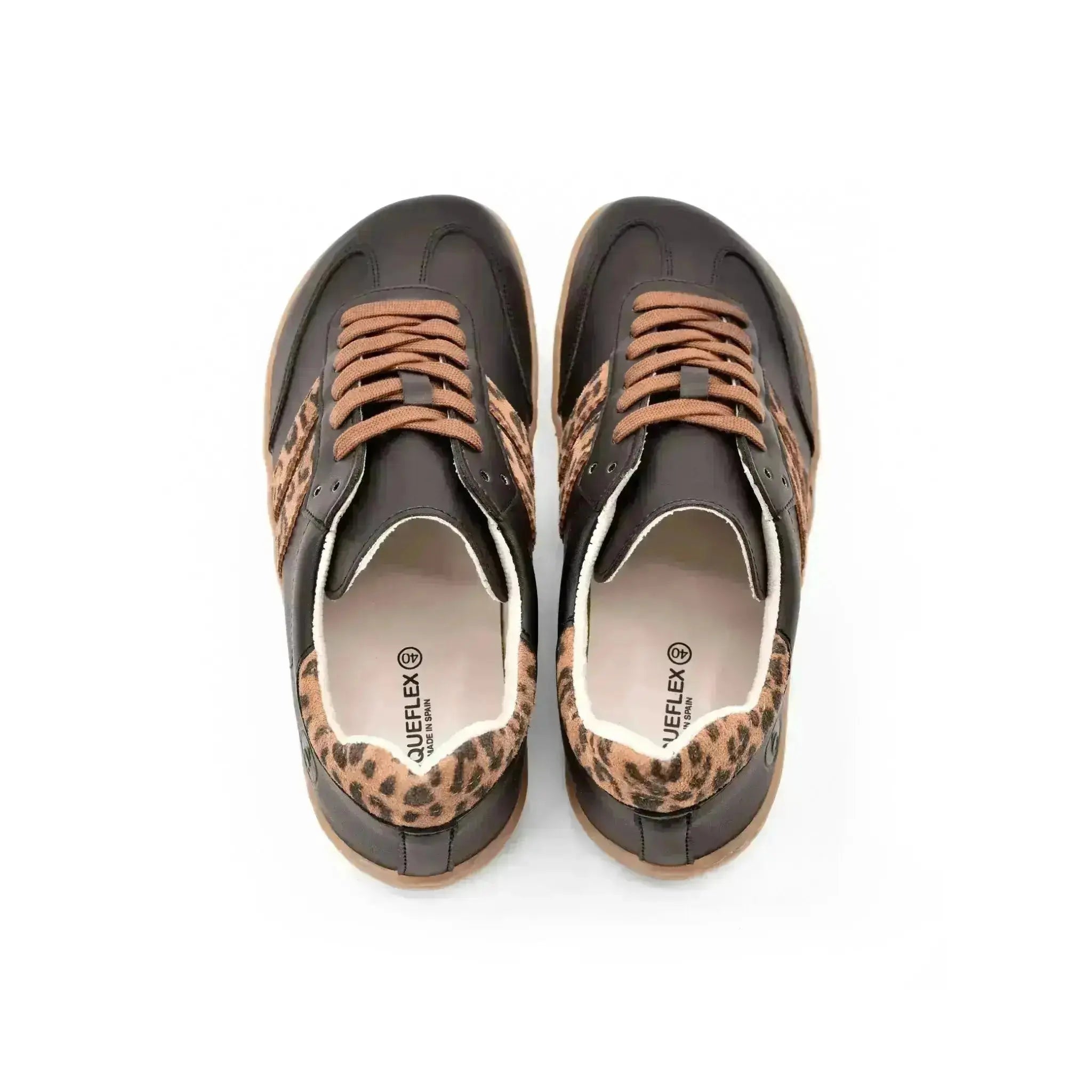 Coqueflex - léopard noir - Chaussures barefoot léopard