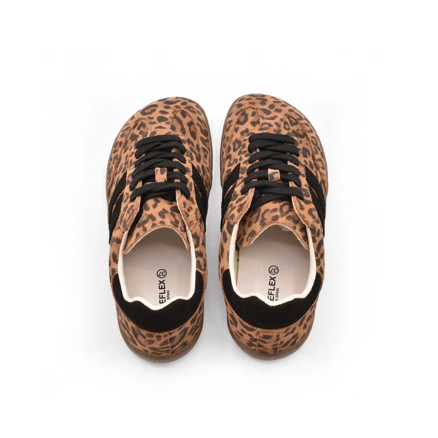 Coqueflex Whiskey Leopard - Deportivas barefoot de leopardo