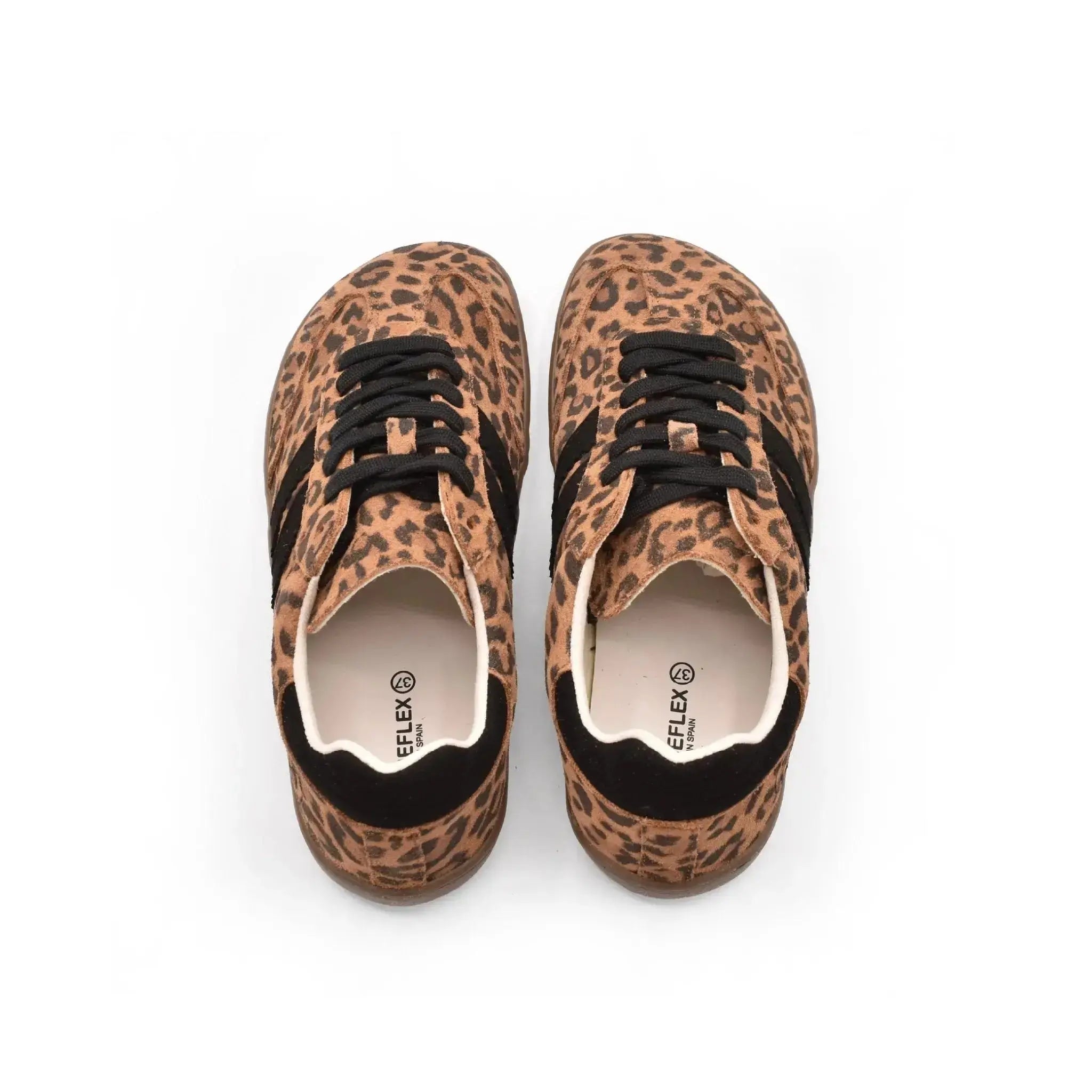 Coqueflex Whiskey Leopard - Deportivas barefoot de leopardo