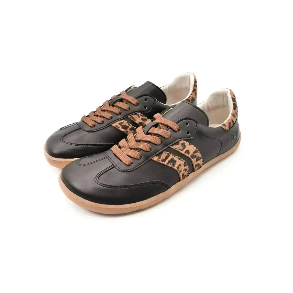 Coqueflex - black leopard - Deportivas barefoot de leopardo