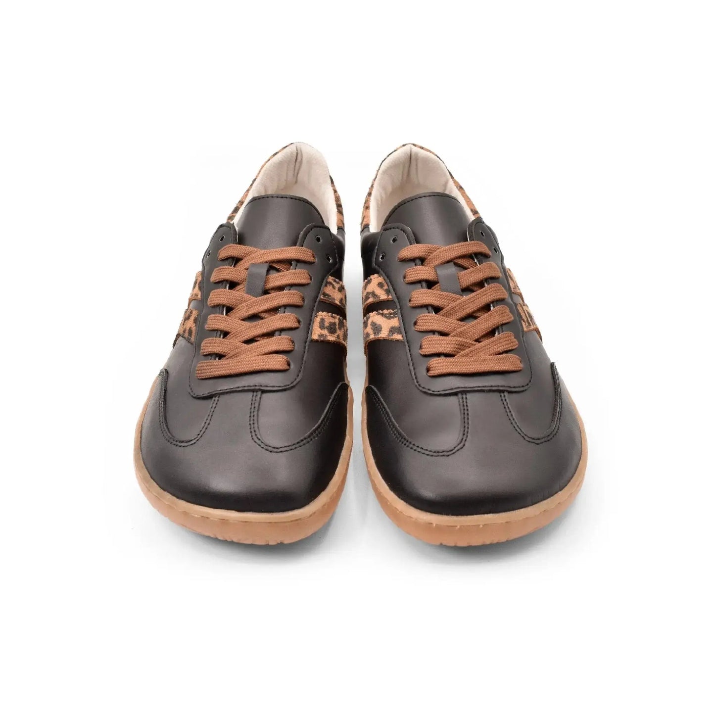 Coqueflex black leopard - Deportivas barefoot de leopardo