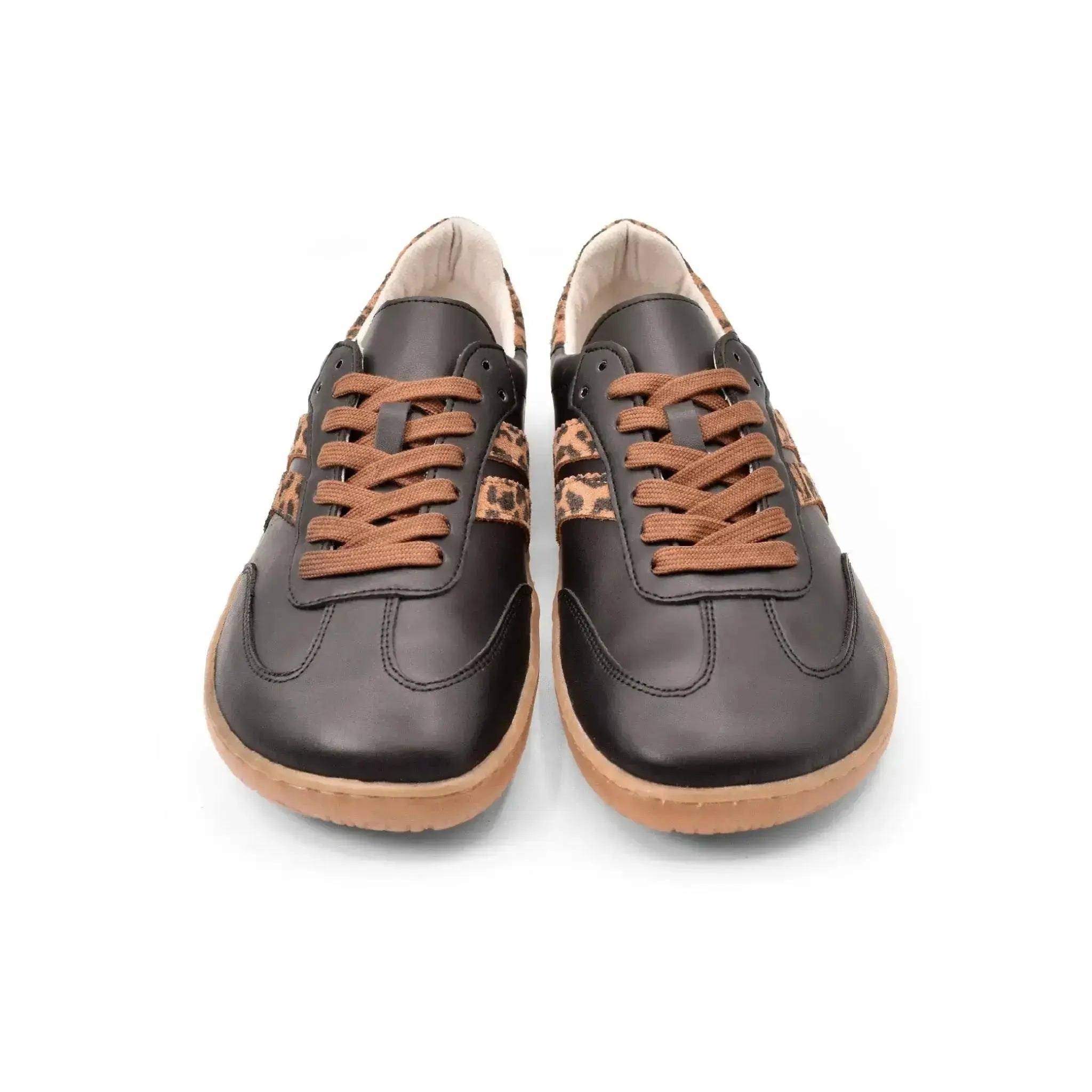 Coqueflex black leopard - Deportivas barefoot de leopardo