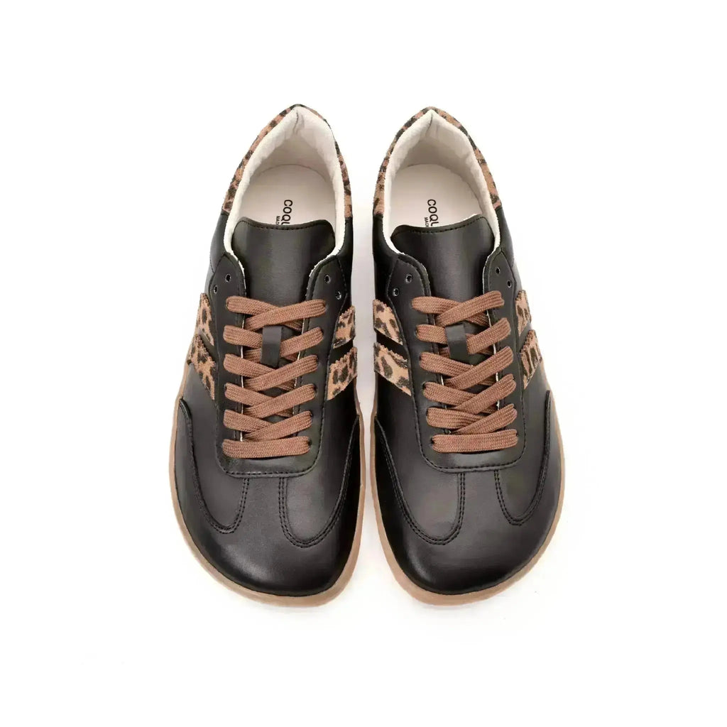 Coqueflex - black leopard - Deportivas barefoot de leopardo