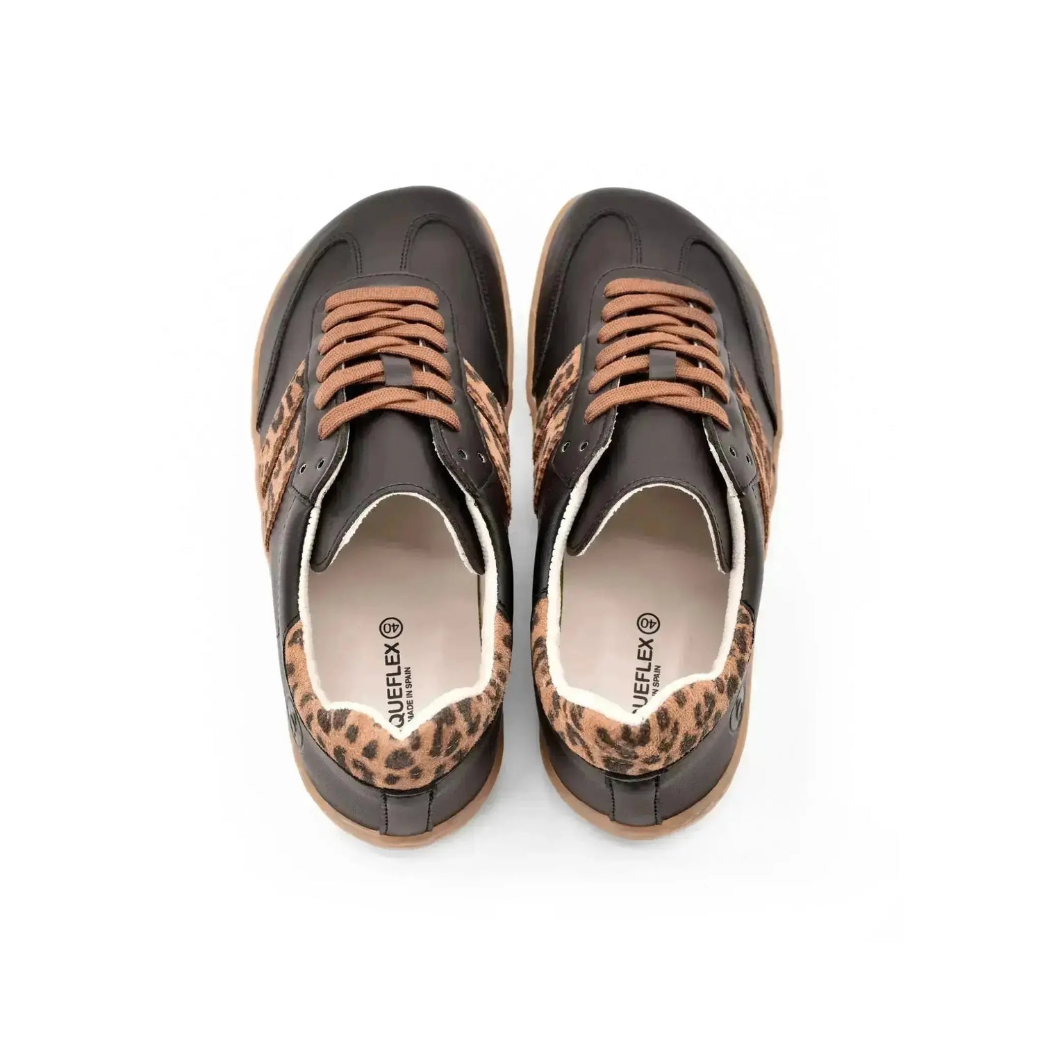 Coqueflex - black leopard - Deportivas barefoot de leopardo