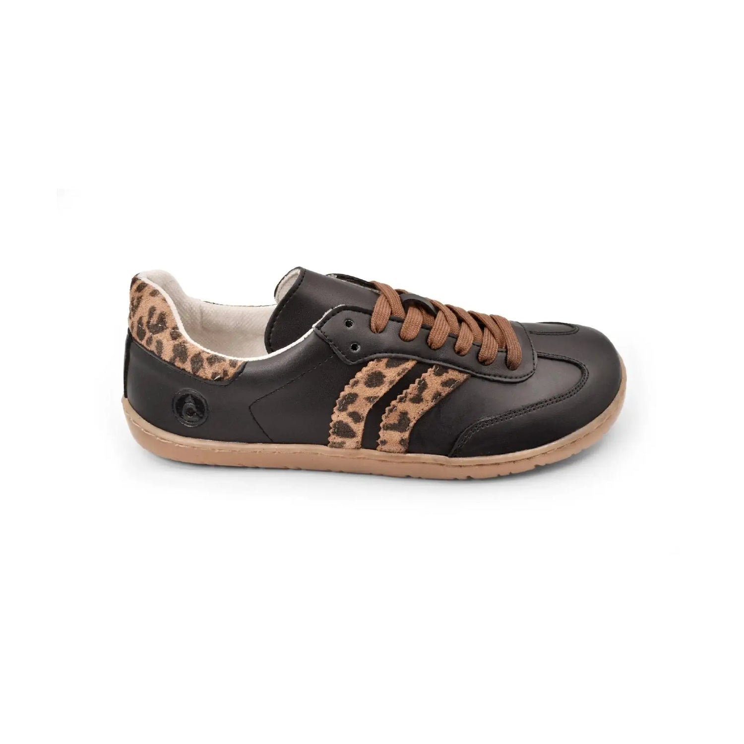 Coqueflex black leopard - Deportivas barefoot de leopardo