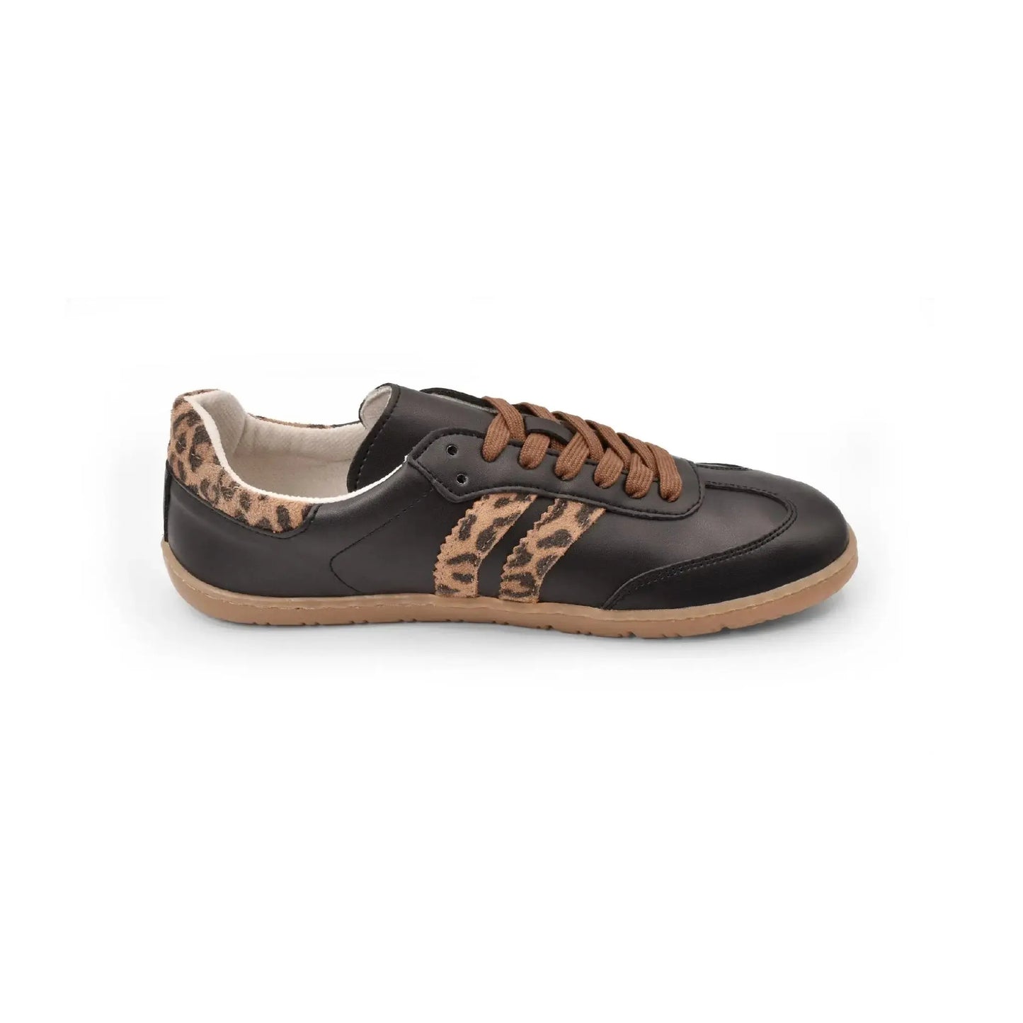 Coqueflex black leopard - Deportivas barefoot de leopardo