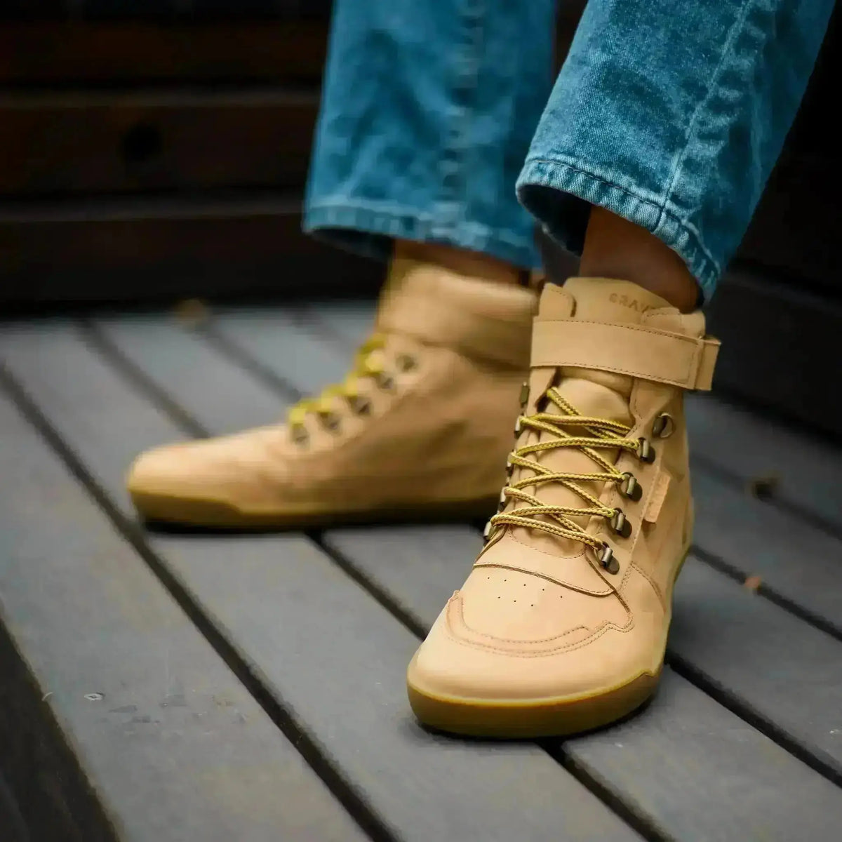 Crave - Glasgow 2.0 Cognac - botas barefoot con membrana unisex marrones