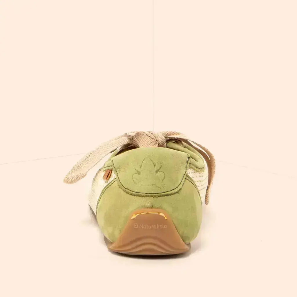 El Naturalista - Ondina Multi Olive - Merceditas barefoot frescas de cordones