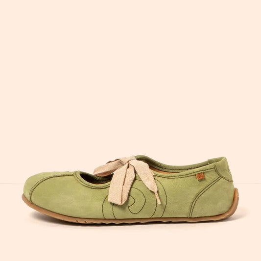 El Naturalista - Ondina Nobuck Liken - Merceditas barefoot de cordones - Cacles Barefoot