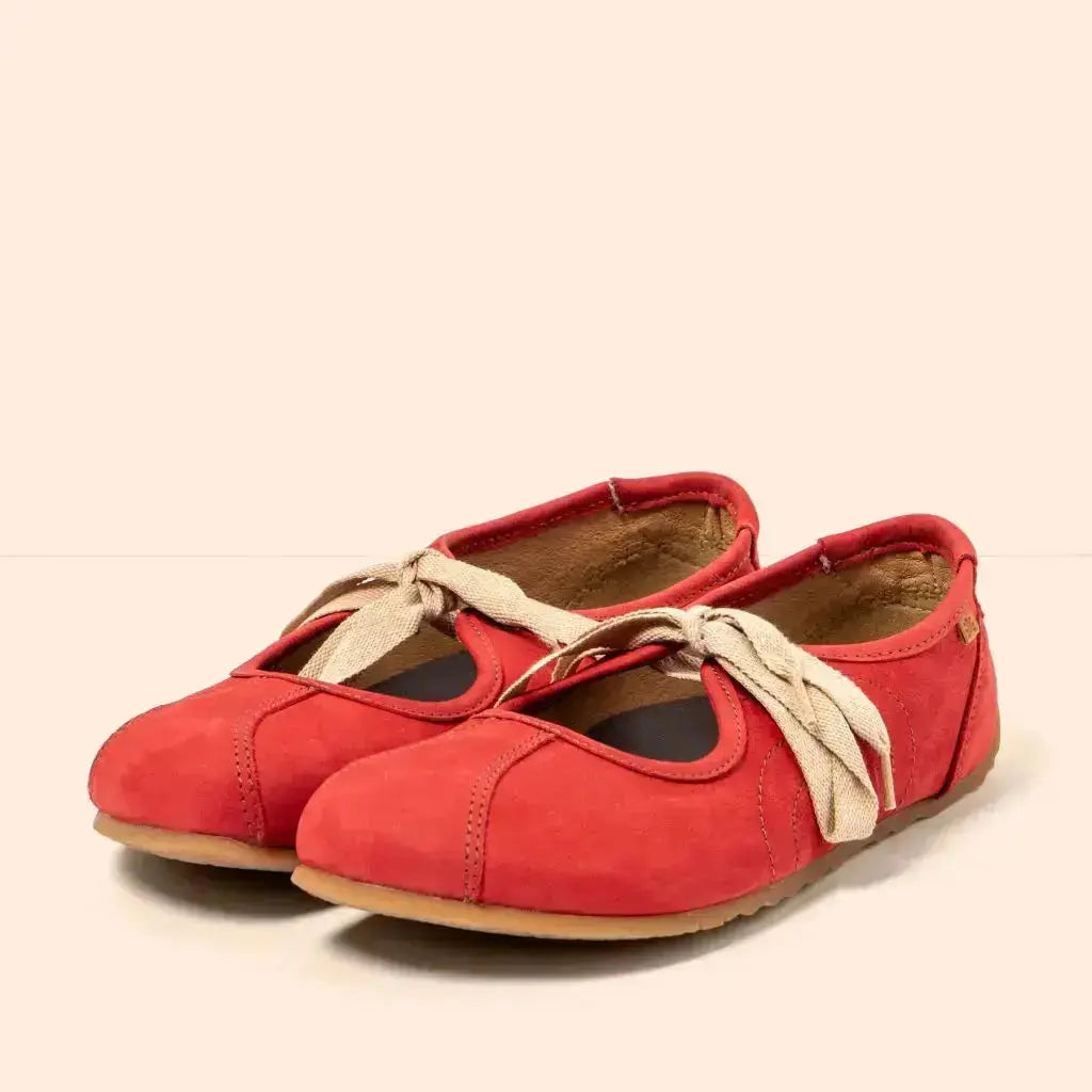 El Naturalista - Ondina Nobuck Tibet - Merceditas barefoot de cordones