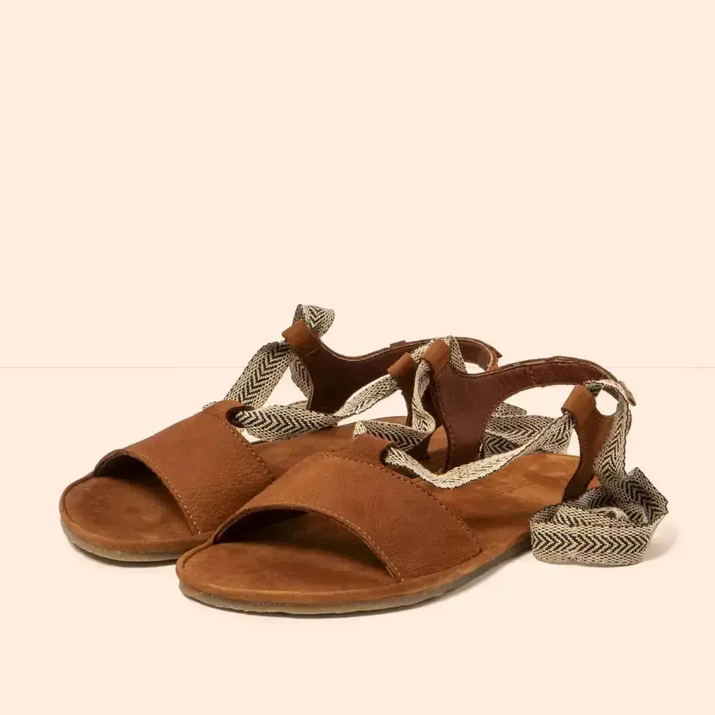 El Naturalista - Satya Cuero - Sandalias barefoot de cordones