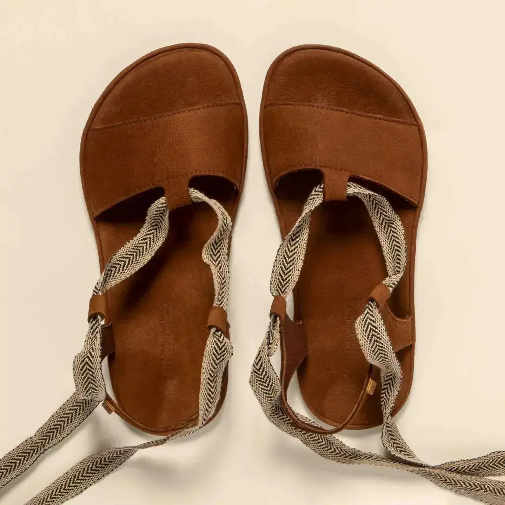 El Naturalista - Satya Cuero - Sandalias barefoot de cordones