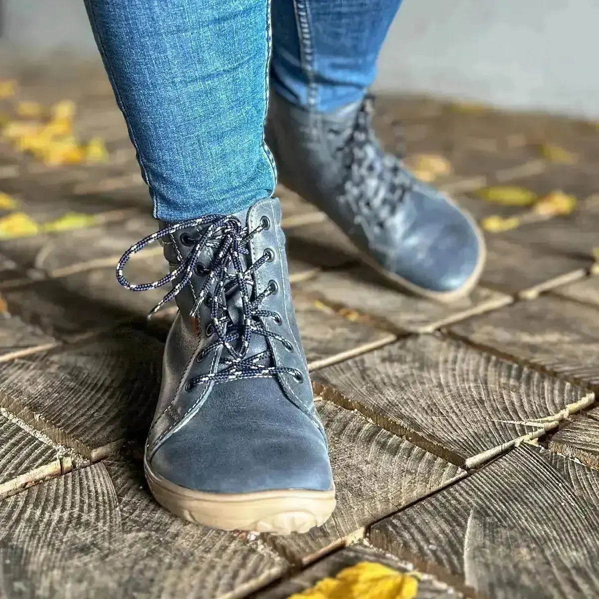 Fare Bare - AVILA All Year Denim - Botines barefoot bajos sin forro