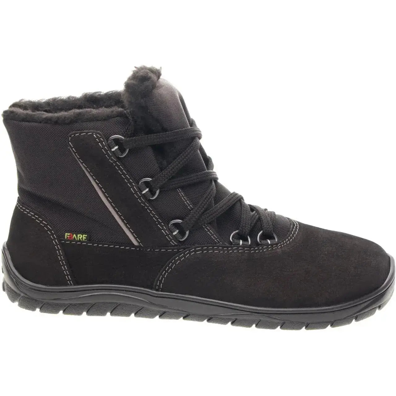 Fare Bare - Aspenky Black - Botines barefoot impermeables invernales