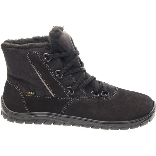 Fare Bare - Aspenky Black - Botines barefoot impermeables invernales