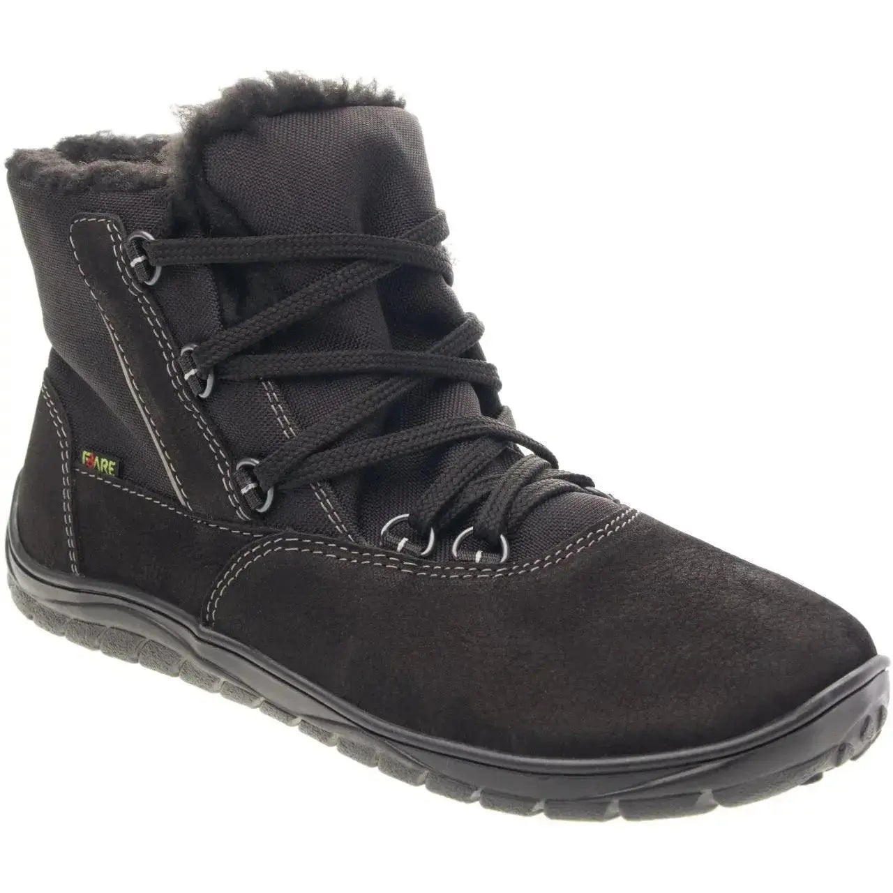 Fare Bare - Aspenky Black - Botines barefoot impermeables invernales