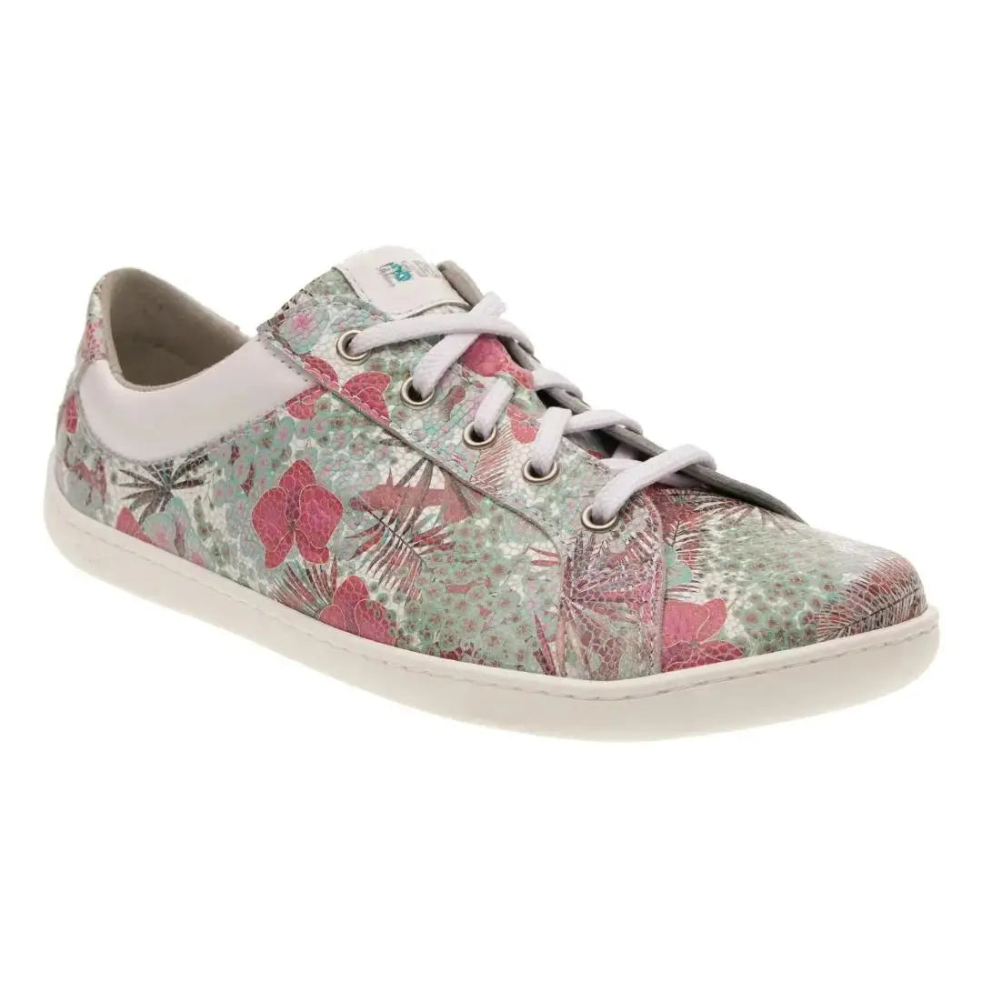 Fare Bare - B5712131 Elegant Azura Flower Verde - Deportivas barefoot de piel