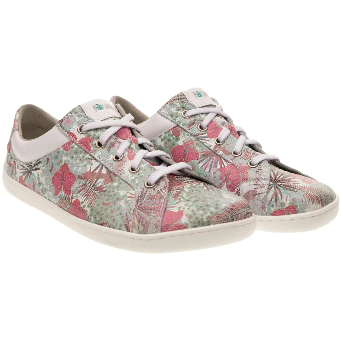 Fare Bare - B5712131 Elegant Azura Flower Verde - Deportivas barefoot de piel