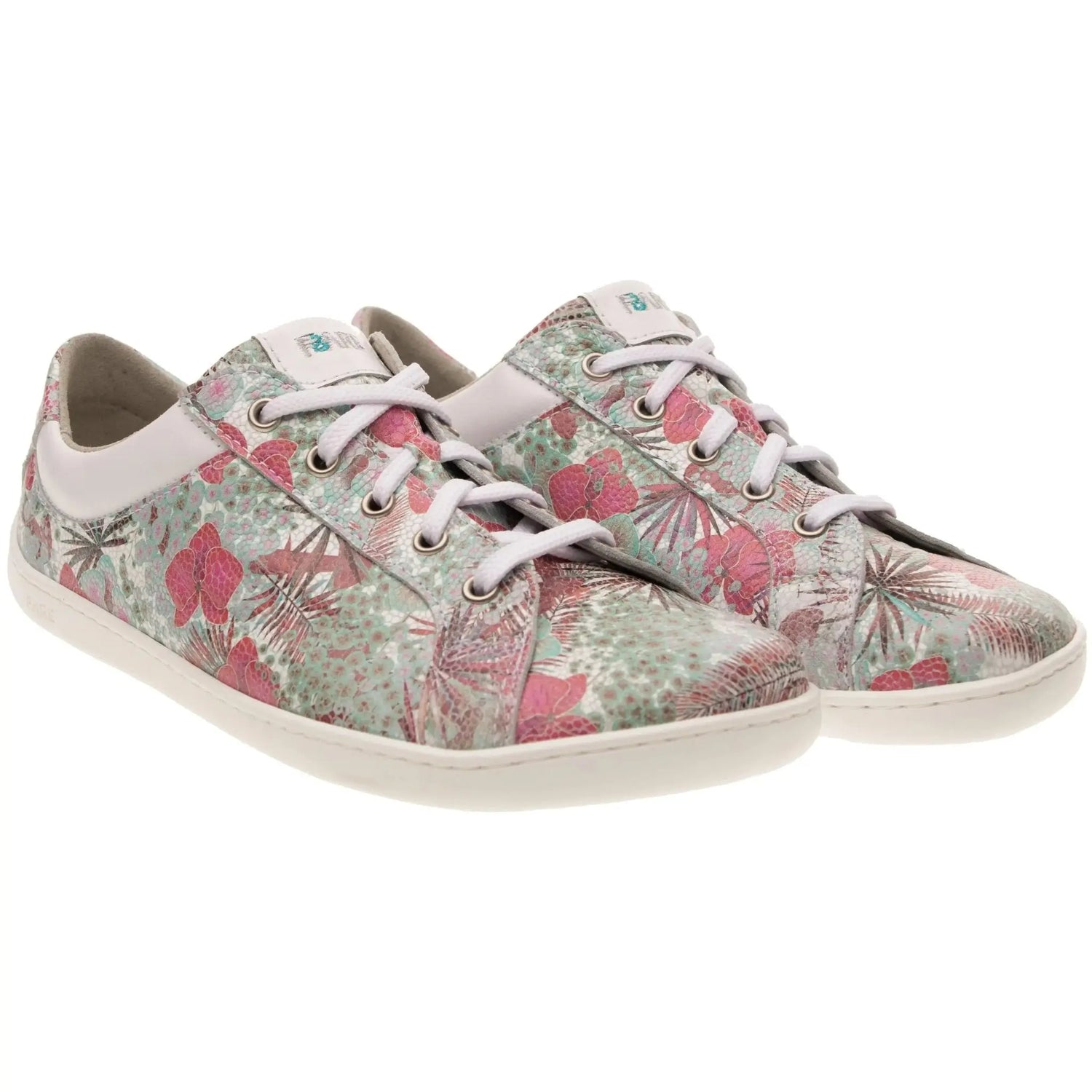 Fare Bare - B5712131 Elegant Azura Flower Verde - Deportivas barefoot de piel